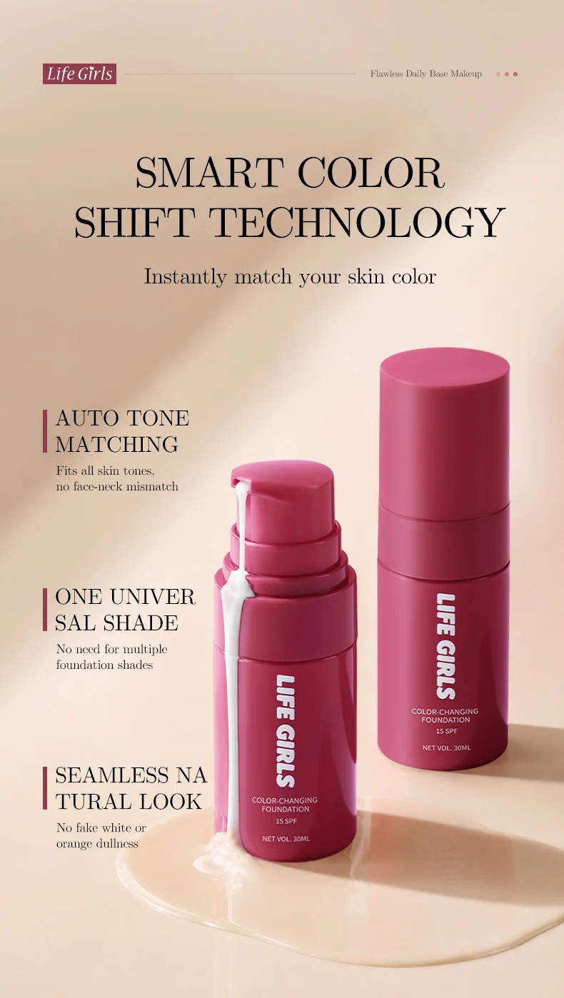 Life Girls Color-Changing Foundation — 30 ml — product detail 3