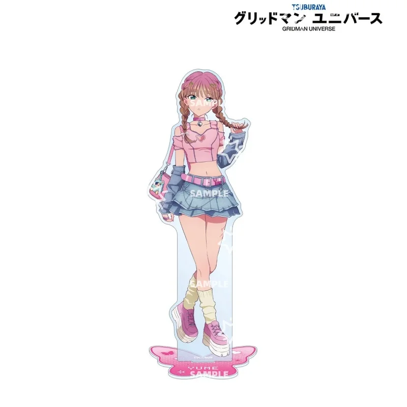 GRIDMAN UNIVERSE Anime Rikka Akane Yume HD Character Acrylic Stand Model Cosplay Doll Anime Figure Ornament Toy Gift Collecting