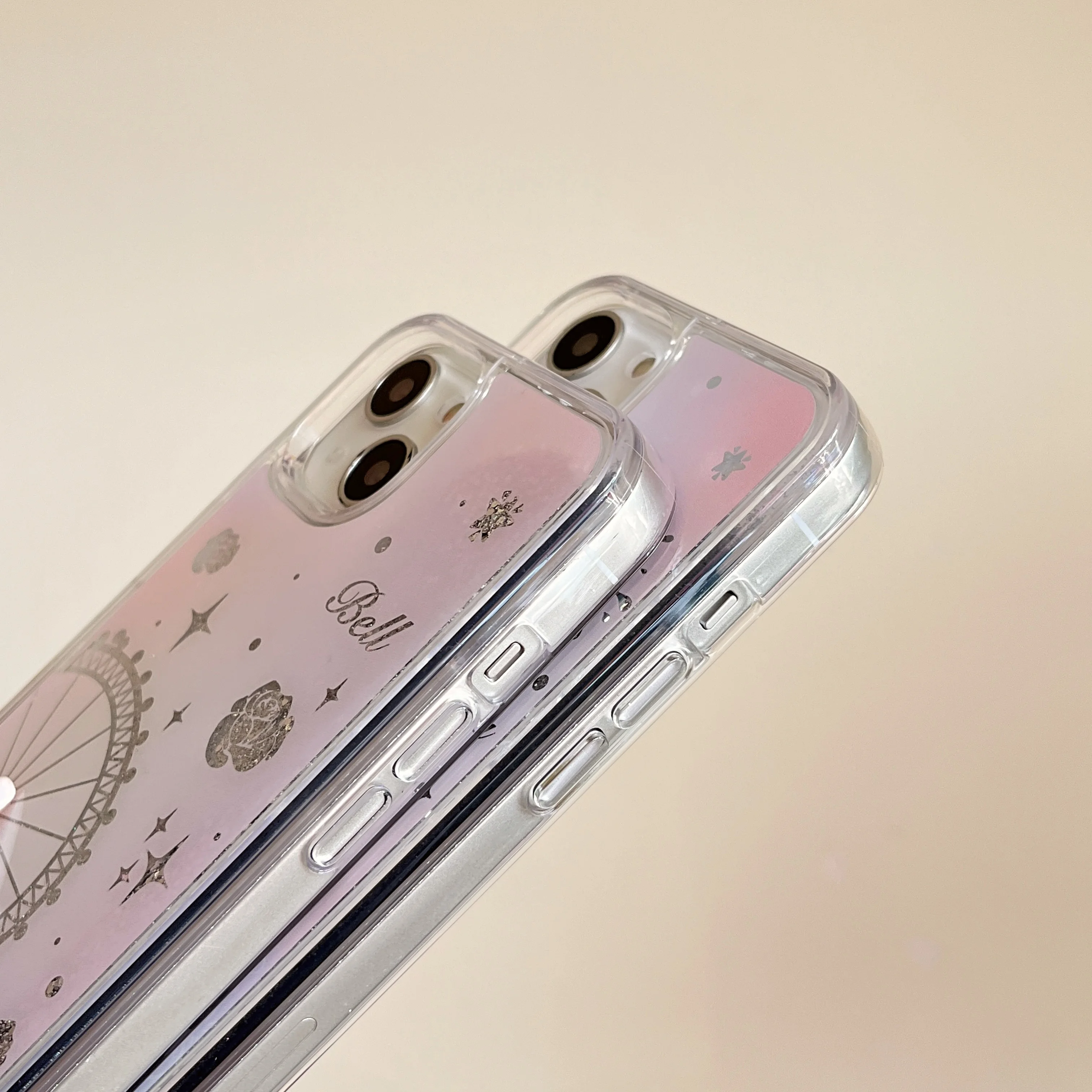 3D quicksand Ferris wheel pattern for IPhone 15Pro 14 14Promax 14Pro 11 13Pro 13 13Promax 12 12Promax 16Pro 16Promax hard shell