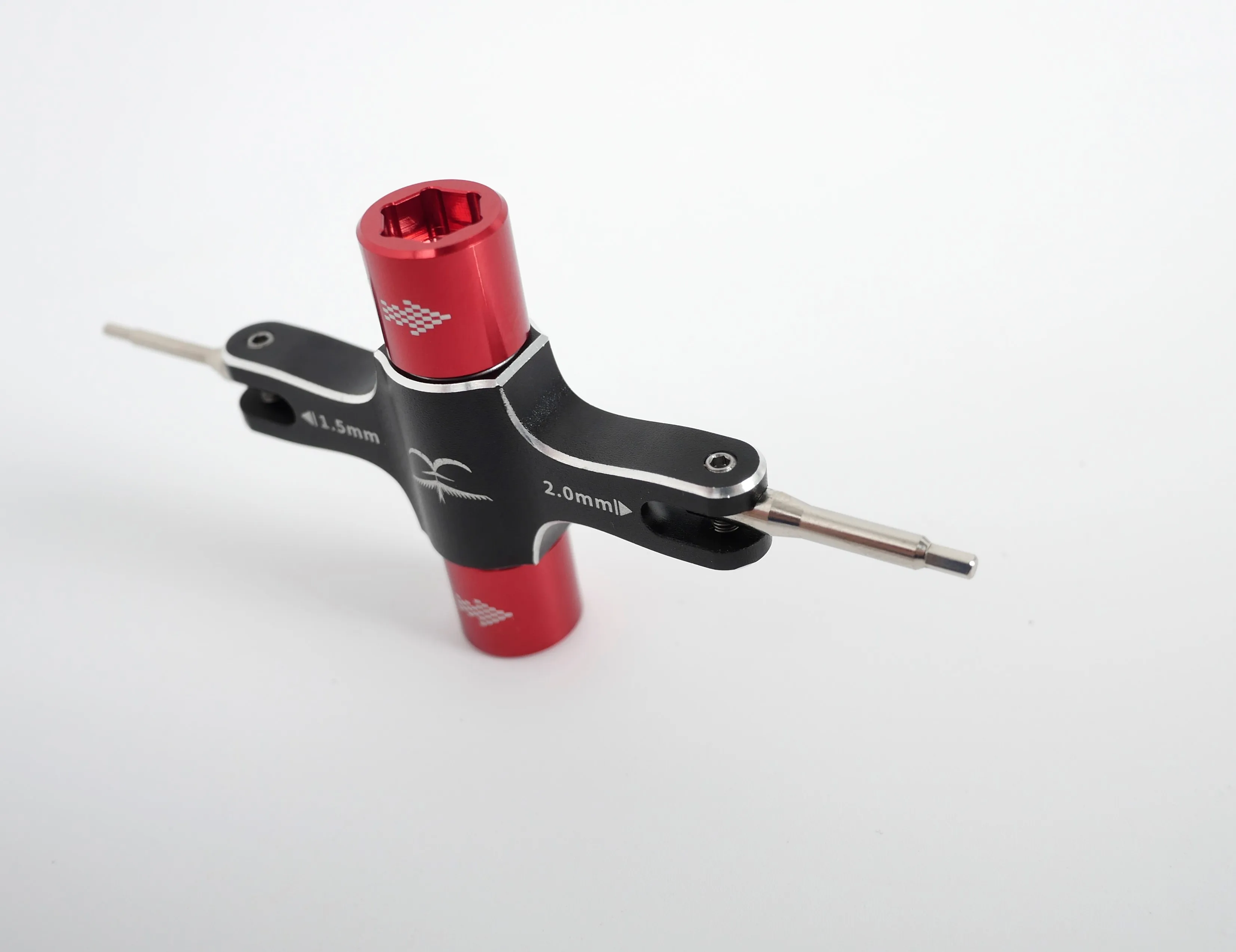 TransTEC M5 Quad-Schlüssel mit integriertem Einweglagerwerkzeug, 1,5-mm-/2-mm-Schraubendreher, zum Lösen des Propellers und des Motors für RC-FPV-Renn-Drohnen. – Detail 11