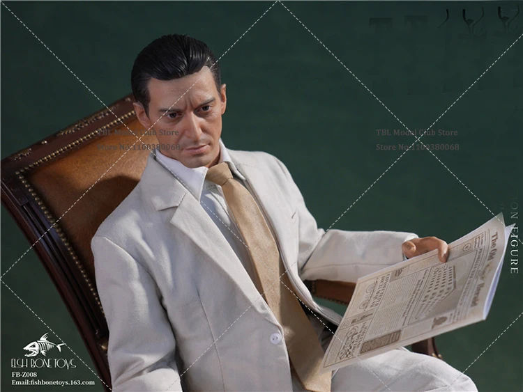 متوفر في المخزون FISH BONETOYS FB-Z008 1/6 مقياس كلاسيكي قابل للجمع زعيم المافيا مايكل مجموعة كاملة 12 بوصة شخصية جندية ذكر #5