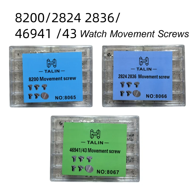 1Box/A Lot Screw Watch Movement Wheel Screw Kit For 8200/2824/2836/46943/46941 Movement Collet Automatic Hammer Watch Accessorie