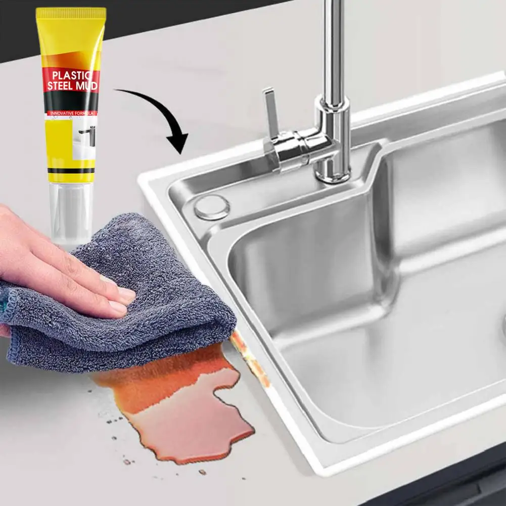 120 مللي مانع التسرب الأبيض مع مكشطة/فرشاة مقاوم للماء التصاق قوي الحمام المرحاض بالوعة المطبخ نافذة السد تسرب