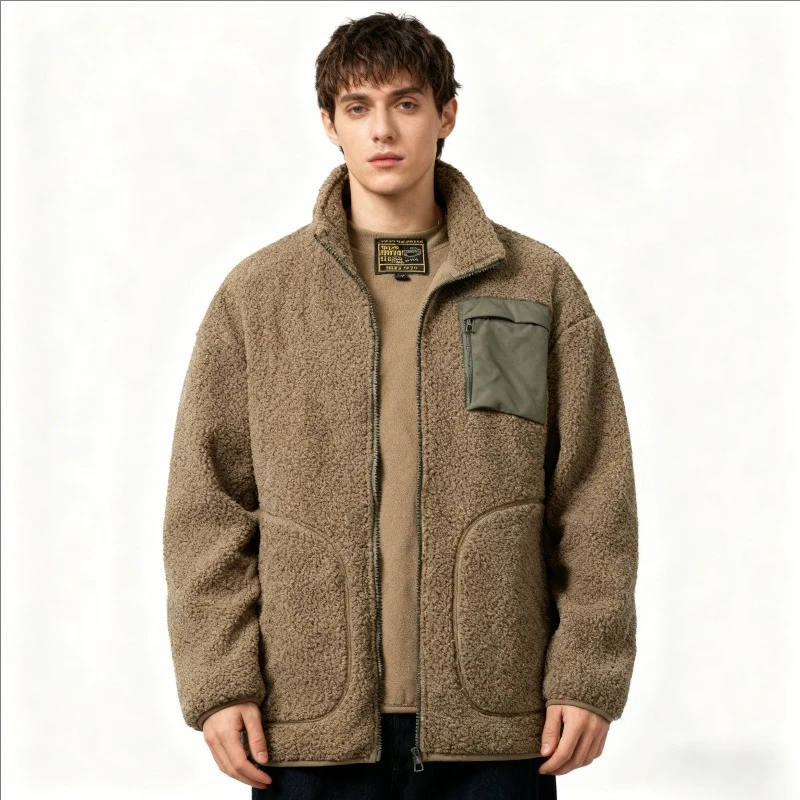 

2025 New Lamb Fleece Coat, Fleece Jacket, Teddy Fleece, Unisex Thickened Couple's Clothing