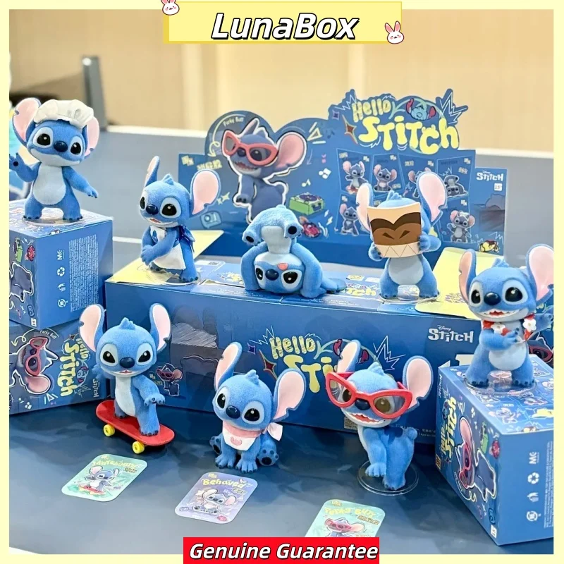 

In Stock Original Hello Stitch Blind Box New Mystery Box Stitch Series Kawaii Figures Ornament Cute Birthday Gift For Kids