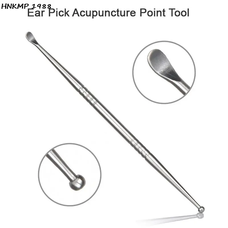 12 cm Stahl Ohr Pick Akupunktur Punkt Sonde Ohr Stift Schönheit Reflex Massage Nadel Erkennung Picking Werkzeug Spot