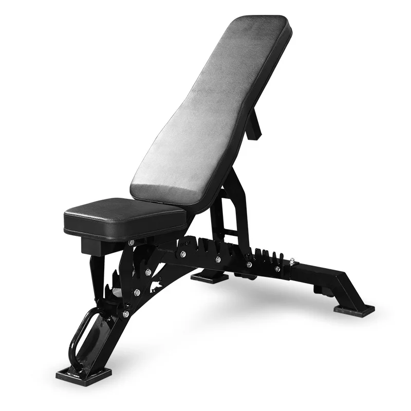 

Commercial Home Fitness Equipment Multifunctional Adjustable Slant Bench Press Foldable Metal Dumbbell Rack Sit-Ups Training