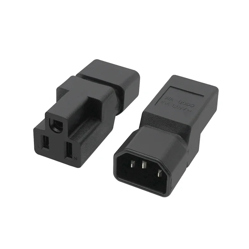 IEC 320 C14 to Nema 5-15R AC adapter,IEC 3Pin Male to US Female Computer room server power conversion adapter AC PLUGUE
