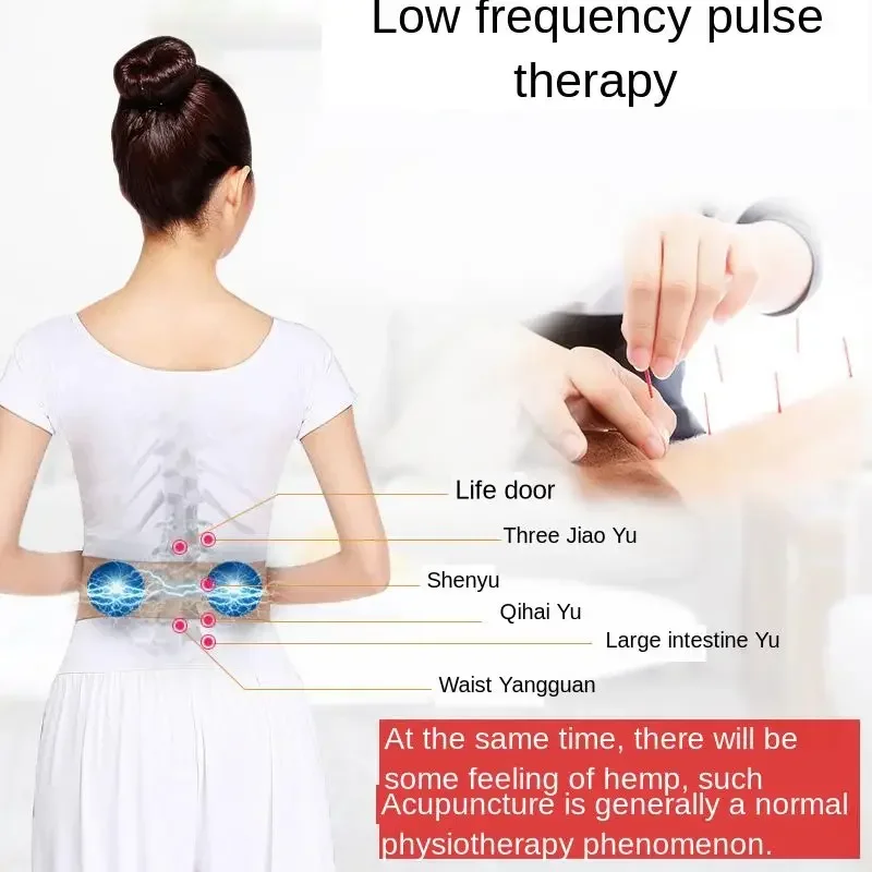 High-Frequency Waist Massager - Lumbar Pulse Therapy and Warming Physiotherapy Belt, Comfortable Girdle for Pain Relief