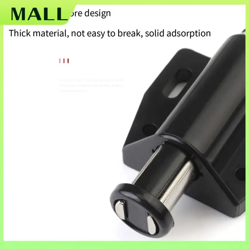 MALL 4er-Pack Einmagnet-Schrank mit Schnappverschluss, unsichtbarer Möbeltür-Rebounder, Schrank, Kleiderschrank, Türschließer, langlebig, einfach zu bedienen, Weiß