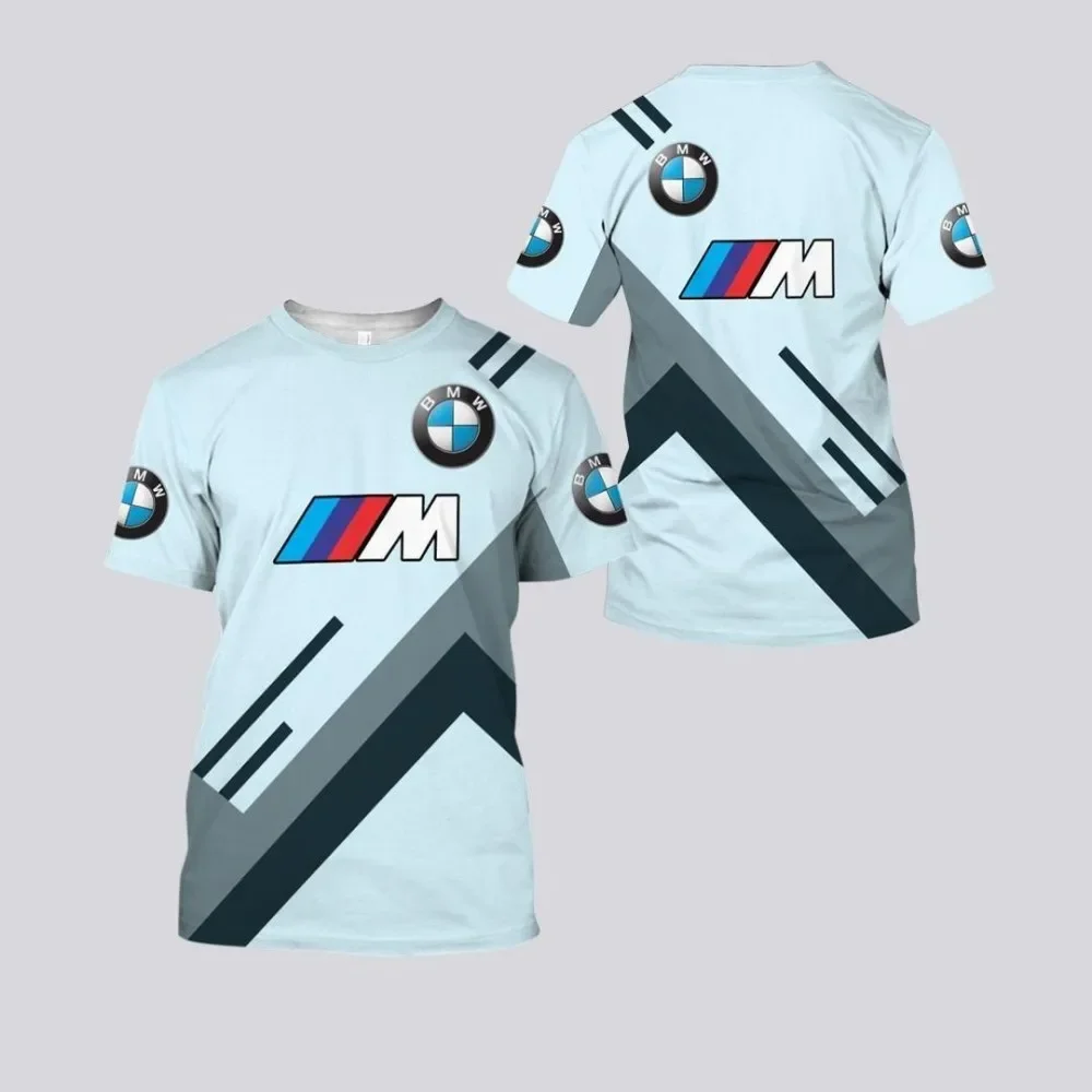 

2025 New Style Motorcross Round Neck Short Sleeves Comfortable Lightweight T-shirts BMW 3D Printed Motorcycle Riding Sport Shirt