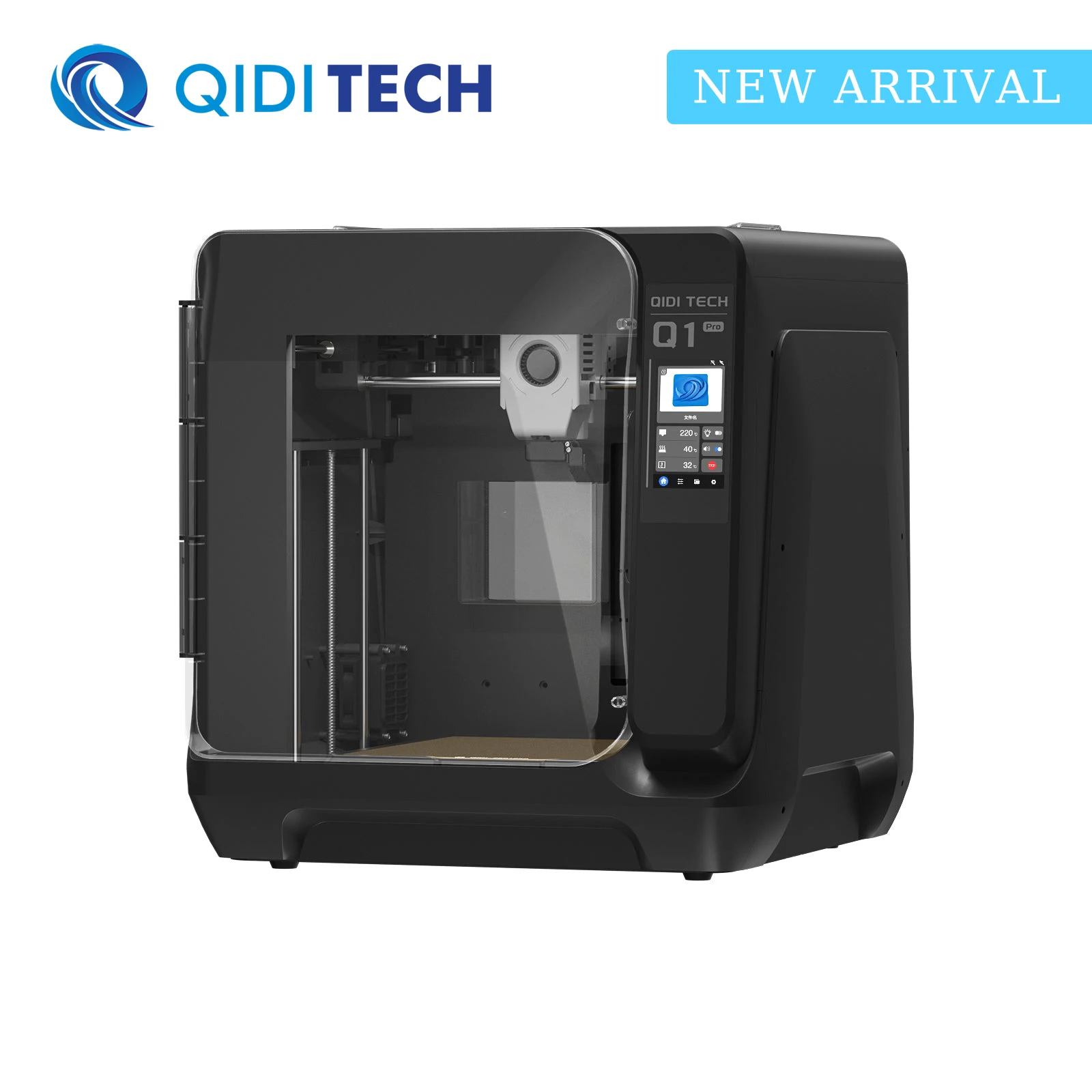 

QIDI Q1 Pro 3D Printer, 600mm/s High-Speed 3D Printers with Auto Leveling, Independent Dual Z-axis Motors, 60℃ Chamber Heat