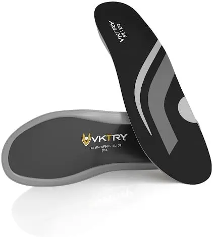 

Silver Performance Insoles–Carbon Fiber Shock Absorbing Inserts, Non-Cleated Shoes–Improve Explosiveness, Protect Against