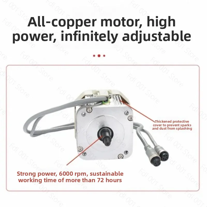 550w/750w/1100w 220v Brushless Servo Motor Knob Speed Control Belt Sander Woodworking Machinery Letter Saw Lathe