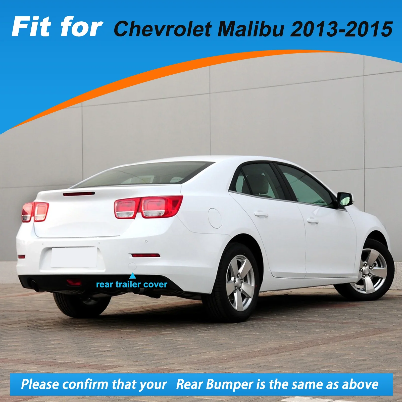 المصد الخلفي سحب هوك غطاء غطاء سحب العين لشروليه ماليبو اكسسوارات 2013 2014 2015 #4