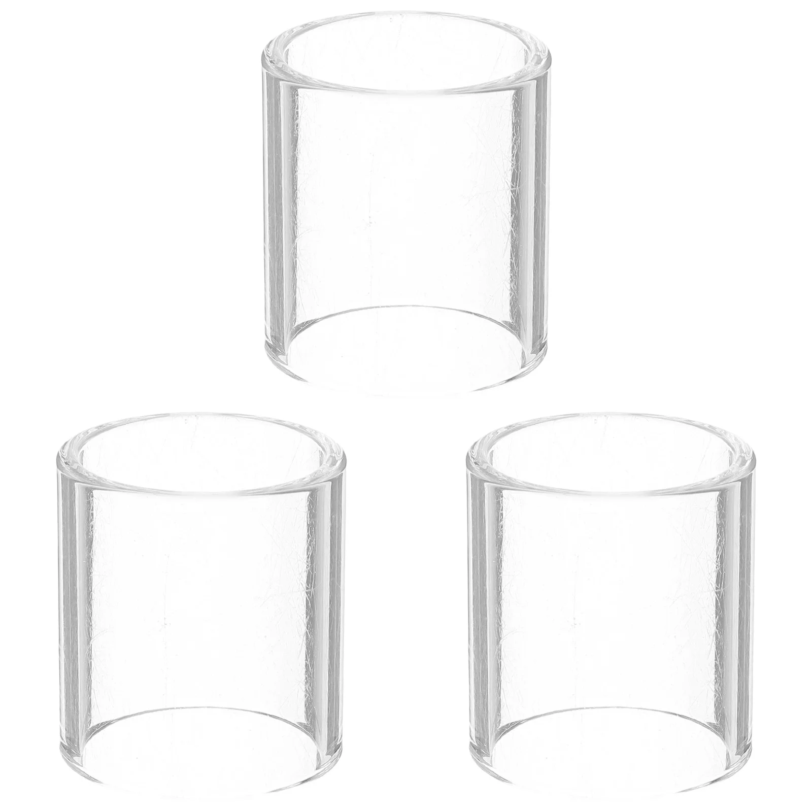 

3Pcs Guitar Transparent Finger Sleeve Slide Glass Clear Tone Stable Fit Essential Accessories Electric Acoustic