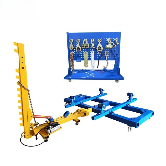 Mobile Auto Beam Straightener, Compact Correction Frame for Automotive Body Repair and Collision Restoration