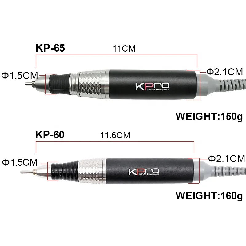 High Speed 30000rpm Nail Drill Machine Compatible Handpiece Replacement Japan Bearing Quiet Electric Nail File for Technicians