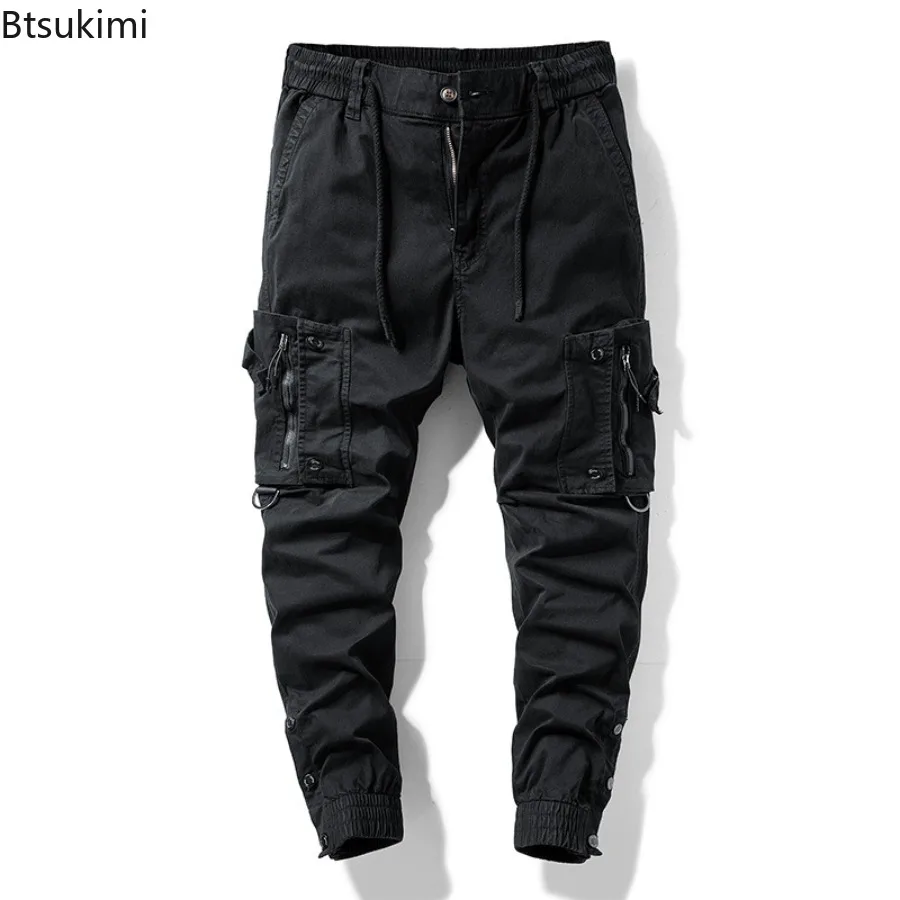 Cargo Pants Men's Jogging Casual Pants Comfortable Multi-pocket Outdoor Tactical Work Pants 2025 Streetwear Baggy Trousers Male
