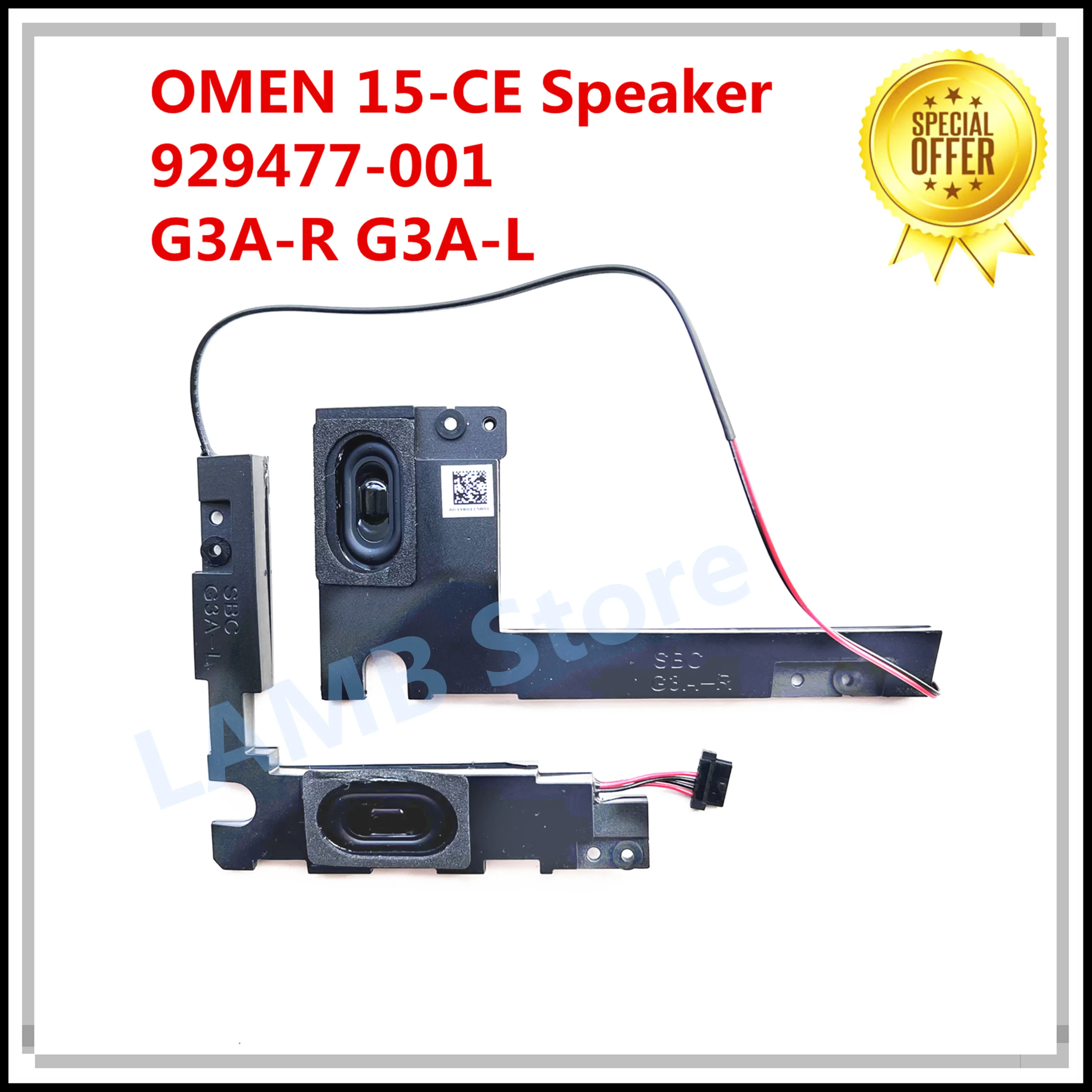 NEW 929477-001 38G3ASATP10 SPEAKER KIT L&R For HP OMEN 15-CE 15