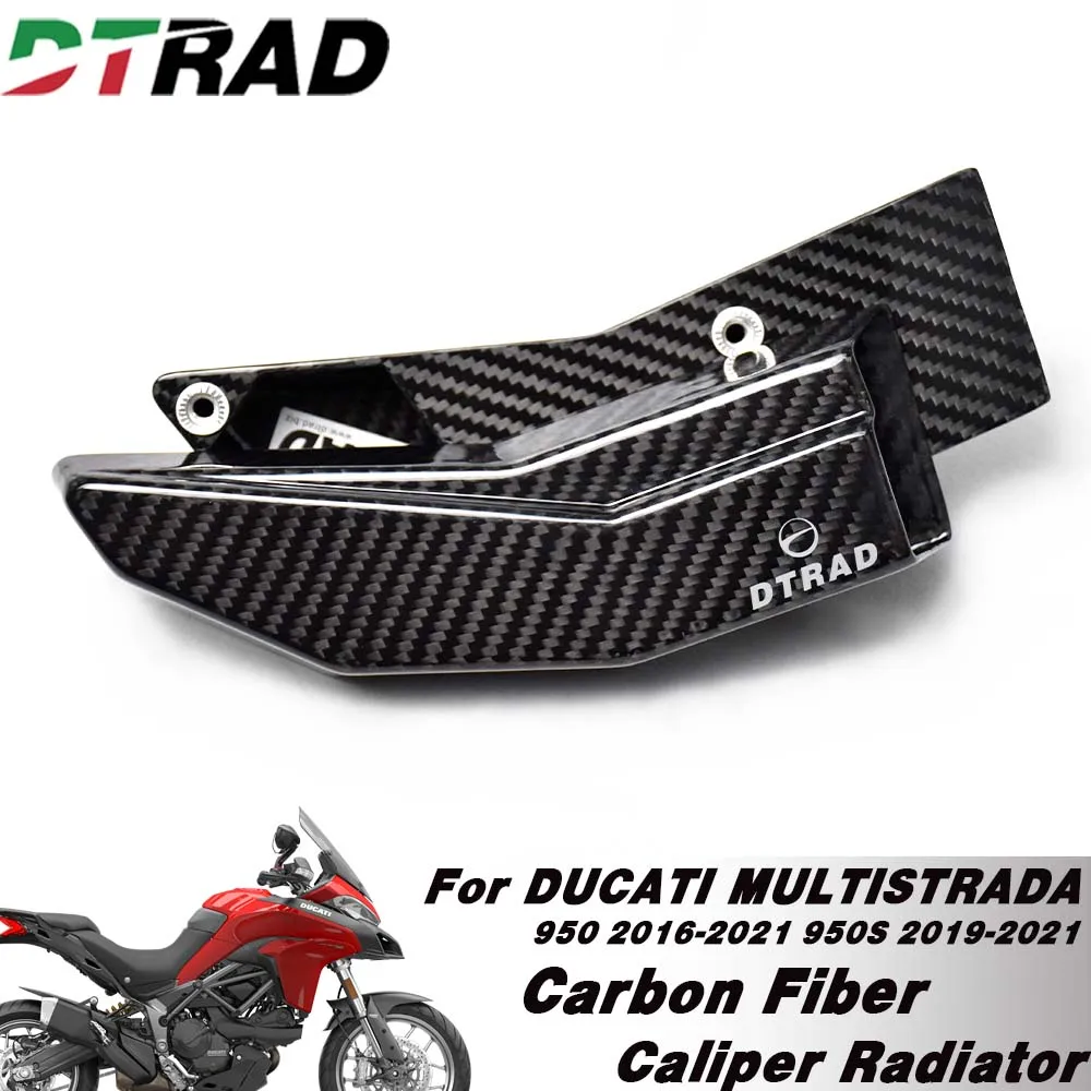 Motorcycle Carbon Fiber Air Ducts Caliper Brake Cooling System Mounting kit For DUCATI MULTISTRADA 950 2016-2021 950S 2019-2021