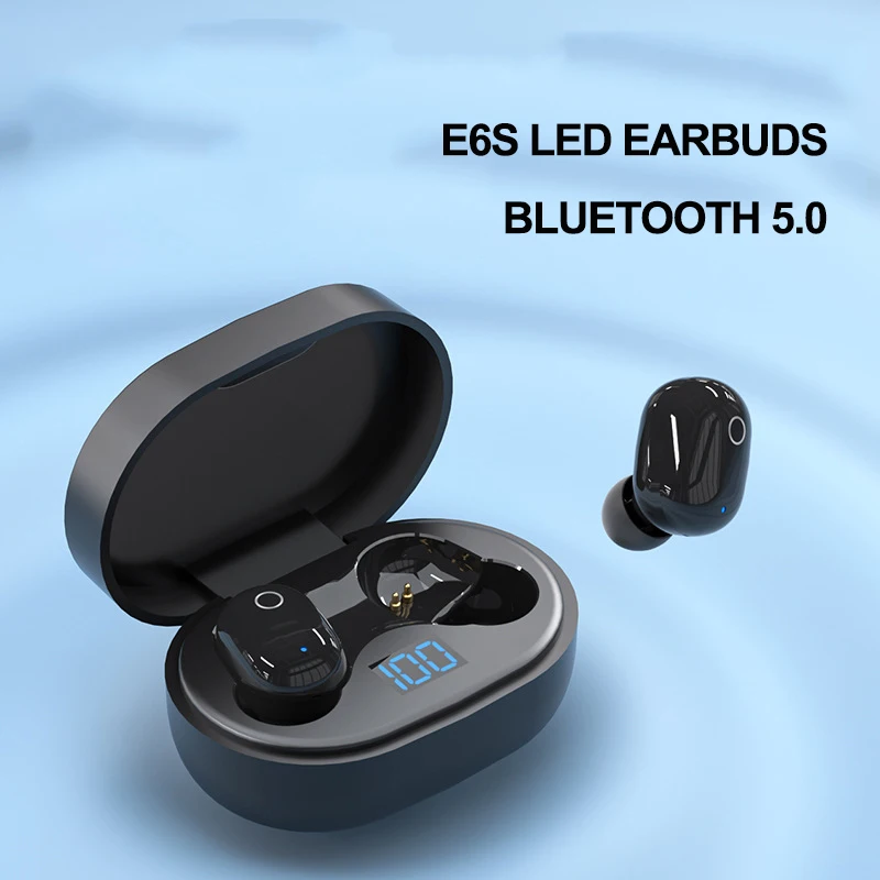 Écouteurs sans fil Bluetooth TWS E6S, casque, suppression du bruit, ensembles de sauna avec micro