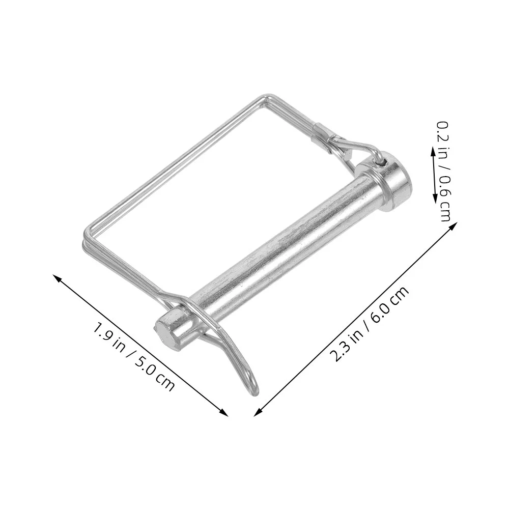 4 Pcs Carbon Steel Safety Pins Trailer Hitch Coupler Locking Pin Clip Parts Accessories Durable hitch pin lock trailer safety