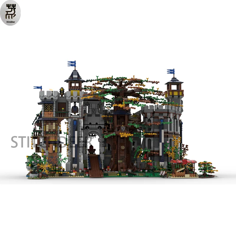 

6223PCS MOC Tree of Life Castle Modular Architecture Building Blocks Street View Assemble Model Toy Brick Children Birthday Gift