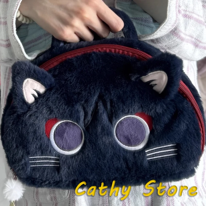 

Genuine Genshin Impact Wanderer Fairy Tale Cat Series Game Peripheral Plush Storage Bag Wallet Cartoon Handbag Ornament Xmas Gif