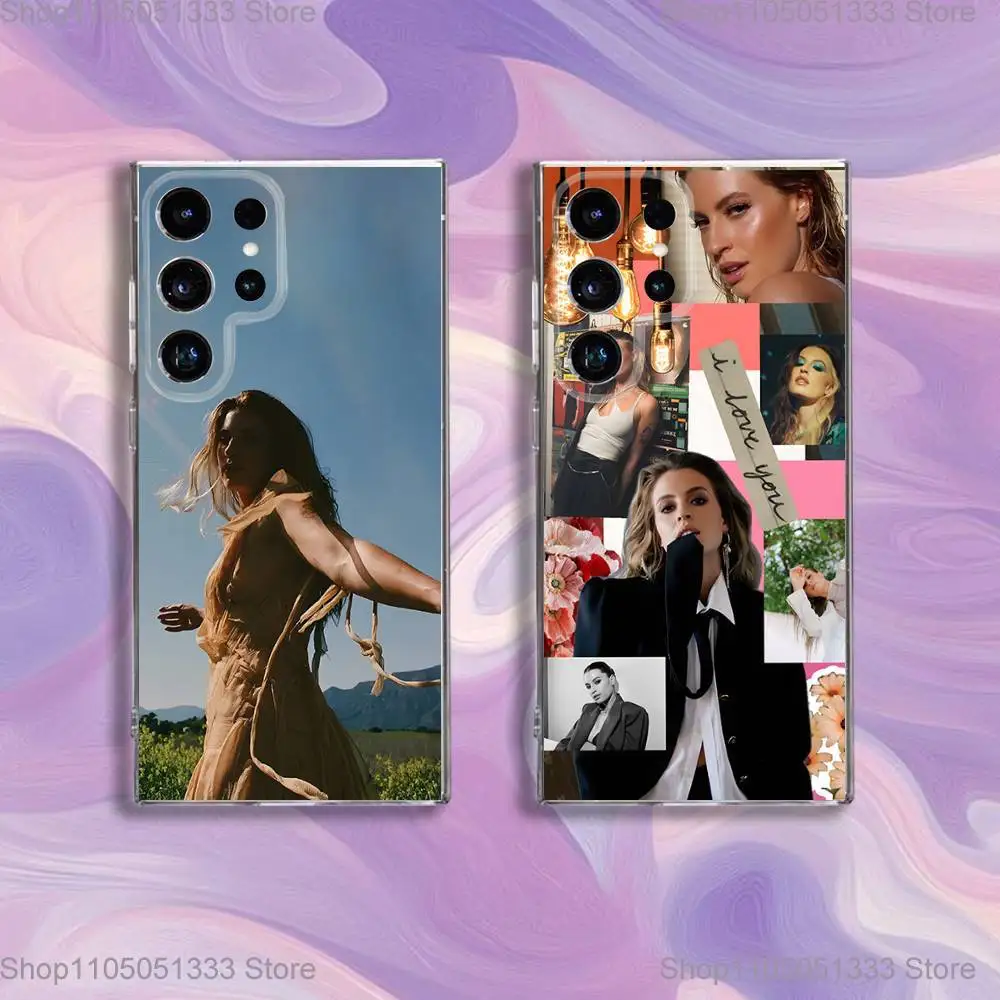

Singer Cari Fletcher Phone Case For Samsung S24,30,21,22,23,20 FE,lite,PIus,Ultra,5G,Note,9,10 Transparent Cover