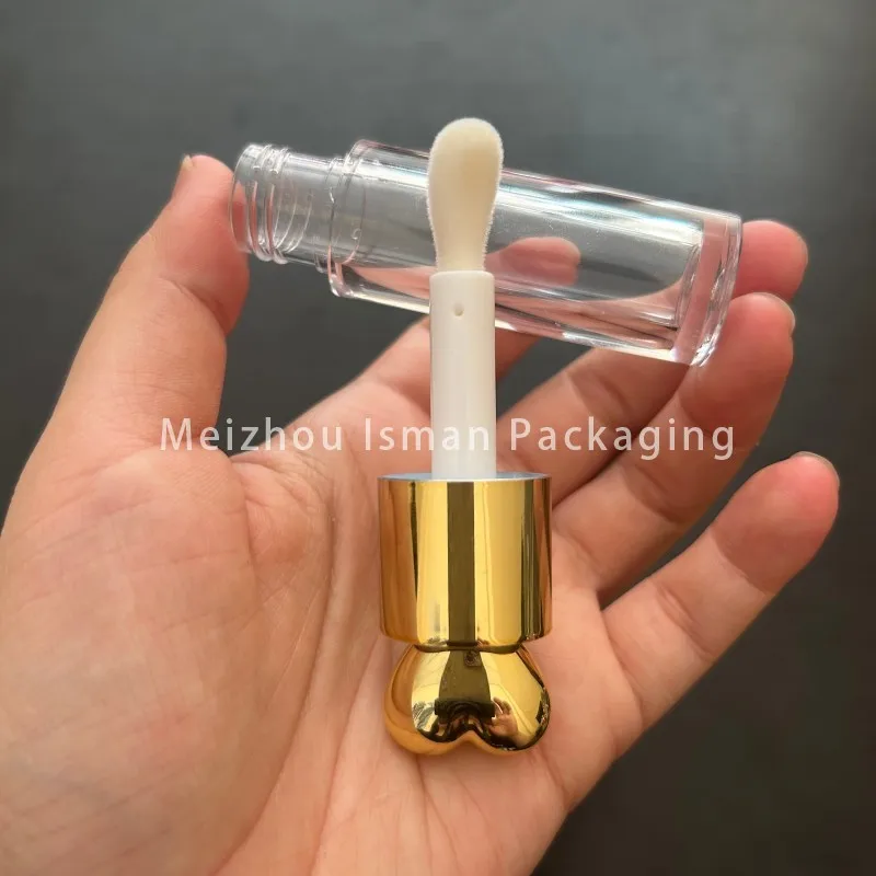 50 ชิ้น Empty Rose Gold พลาสติก Ball Foundation คอนซีลเลอร์บรรจุภัณฑ์รูปหัวใจหลอด Lipgloss เครื่องสําอางค์แต่งหน้าคอนเทนเนอร์ 7 มิลลิลิตร