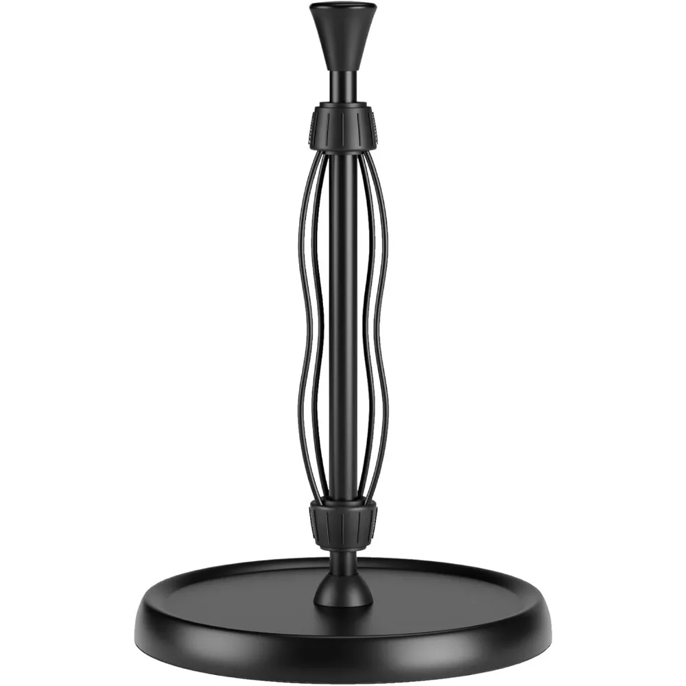 

Countertop Paper Towel Holder, Premium Stainless Steel Kitchen Roll Holder with Double Ratchet Mechanism - Decorative for Kitche