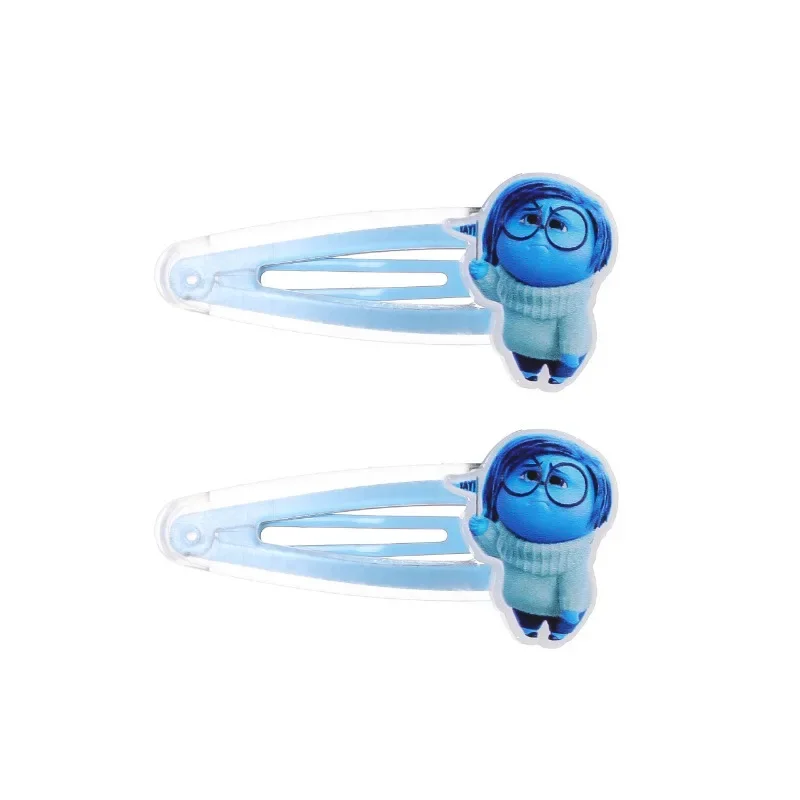 Hot Disney Inside Out 2 Acrylic Hair Clip Cute Anime Figures Joy Sadness Envy Bangs Clip Hair Accessories Decoration Girls Gift