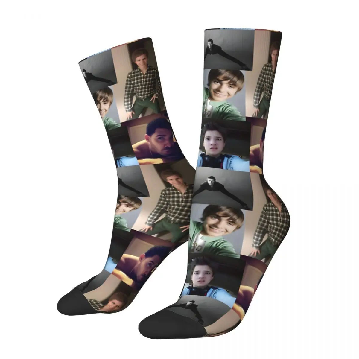 Famous Men Meme Men's Socks Vintage Harajuku Justin Bieber Street Style Novelty Casual Crew Sock