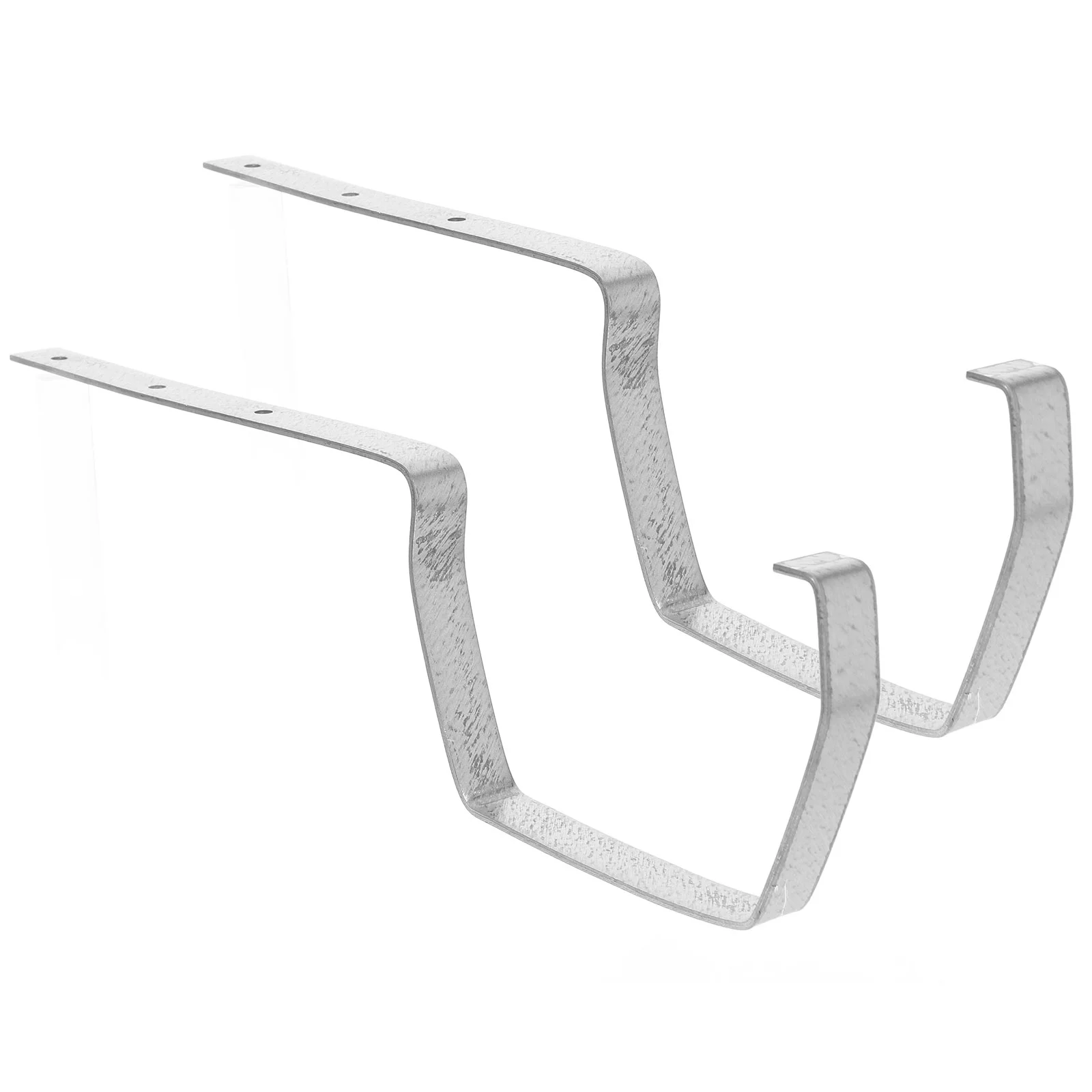 

2 Pcs Gutter Bracket Coat Hanger Stand Spout Extensions Downspout Holder Rainwater Clips Canopy