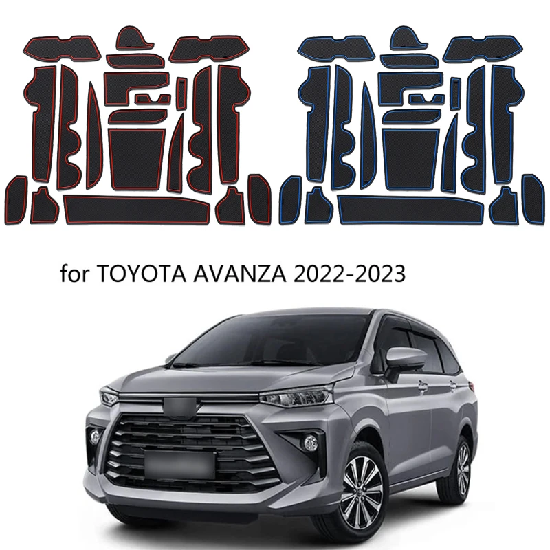 Car Door Groove Mat For Toyota AVANZA 2022 Door Slot Pads Modified Dust Pad Storage Pad Car Interior Accessorie