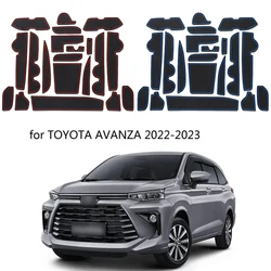 Car Door Groove Mat For Toyota AVANZA 2022 Door Slot Pads Modified Dust Pad Storage Pad Car Interior Accessorie