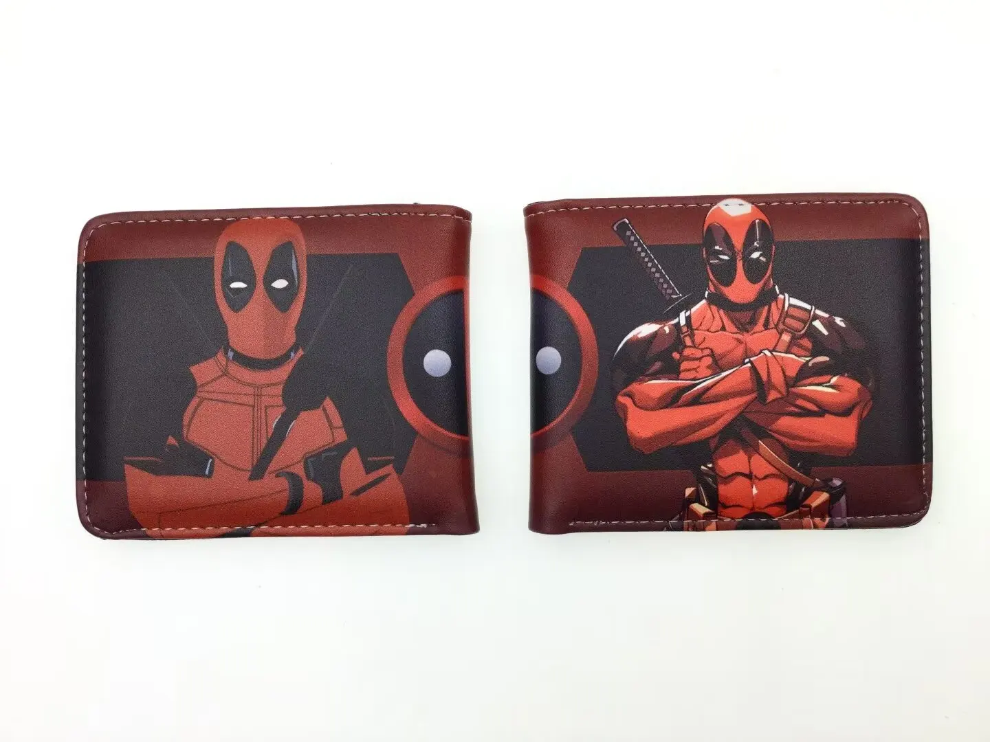 MINISO Marvel Comics Deadpool Wallet PU Leather Purse with Coin Pocket