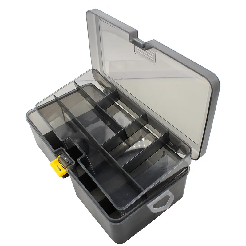 

Double layer lua box fake bait soft lure box fishing tackle multifunctional storage box fishing accessories sea fishing tool box