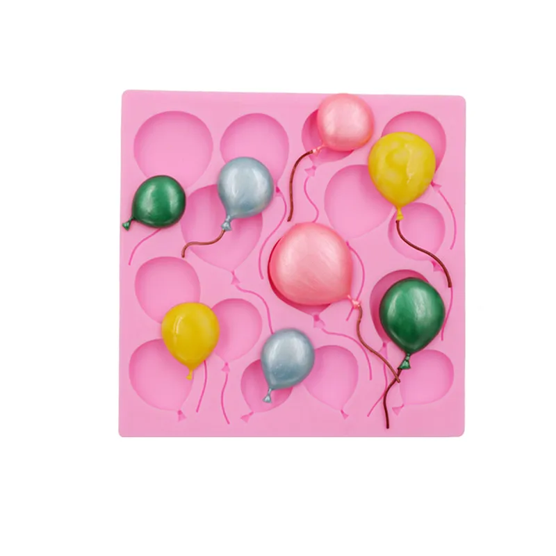 DIY Baking Utensils Porous Balloon Silicone Accessories Drip Moulds Cake Dessert Decoration Fondant Chocolate Silicone Moulds - view 6
