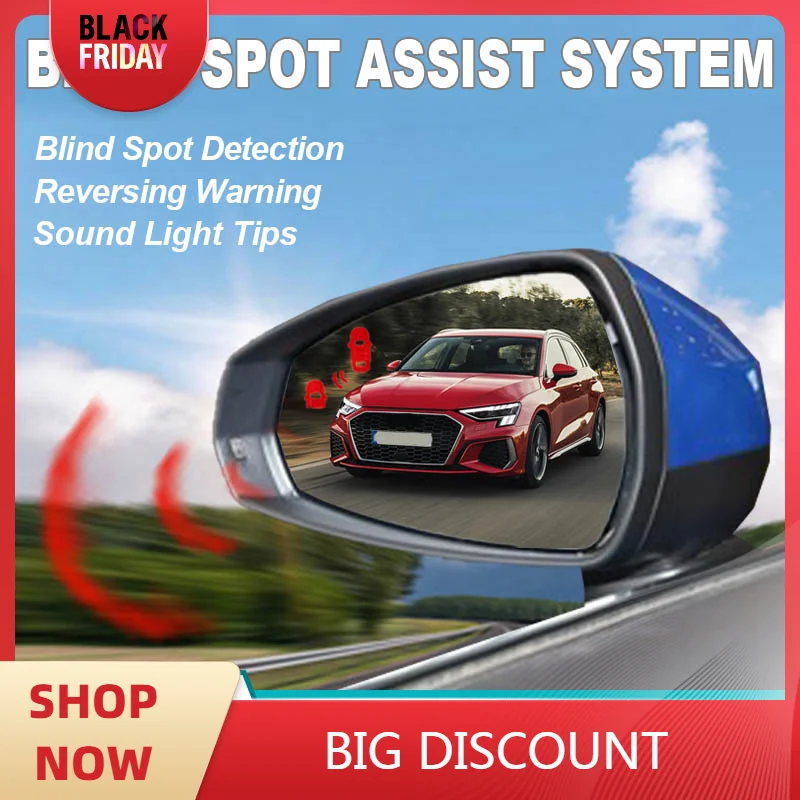 Blind Spot Detection System BSD BSA BSM Microwave Radar Blind Spot Monitoring Change Lane Aided For AUDI A3 S3 2014 to 2023 2024