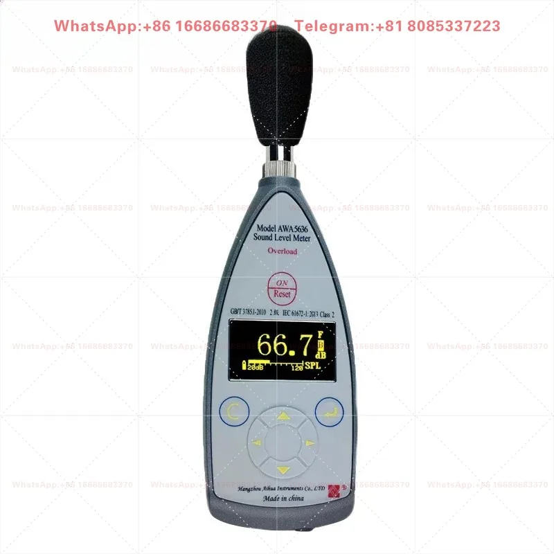 Digital Decibel Sound Level Meter AWA5636 Portable Noise Tester Industrial Environment Sound Measuring Instrument Kit