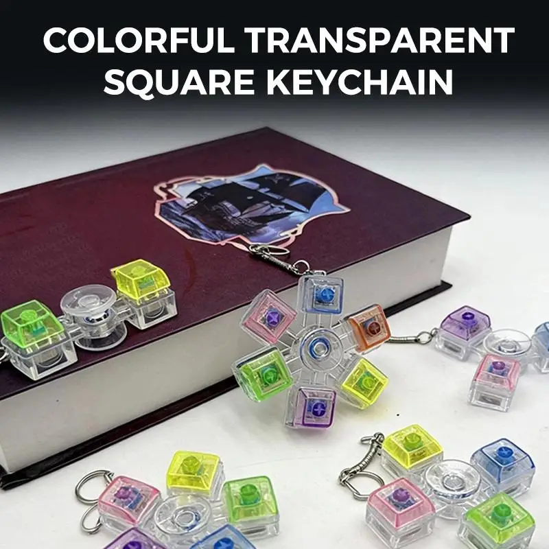 Tastatur-Spielzeug zur Stressreduzierung, Dekompressions-Schlüsselanhänger, Tastatur-Tasten zum Drücken, Schlüsselanhänger für Taschen, Charm-Anhänger – Detail 3