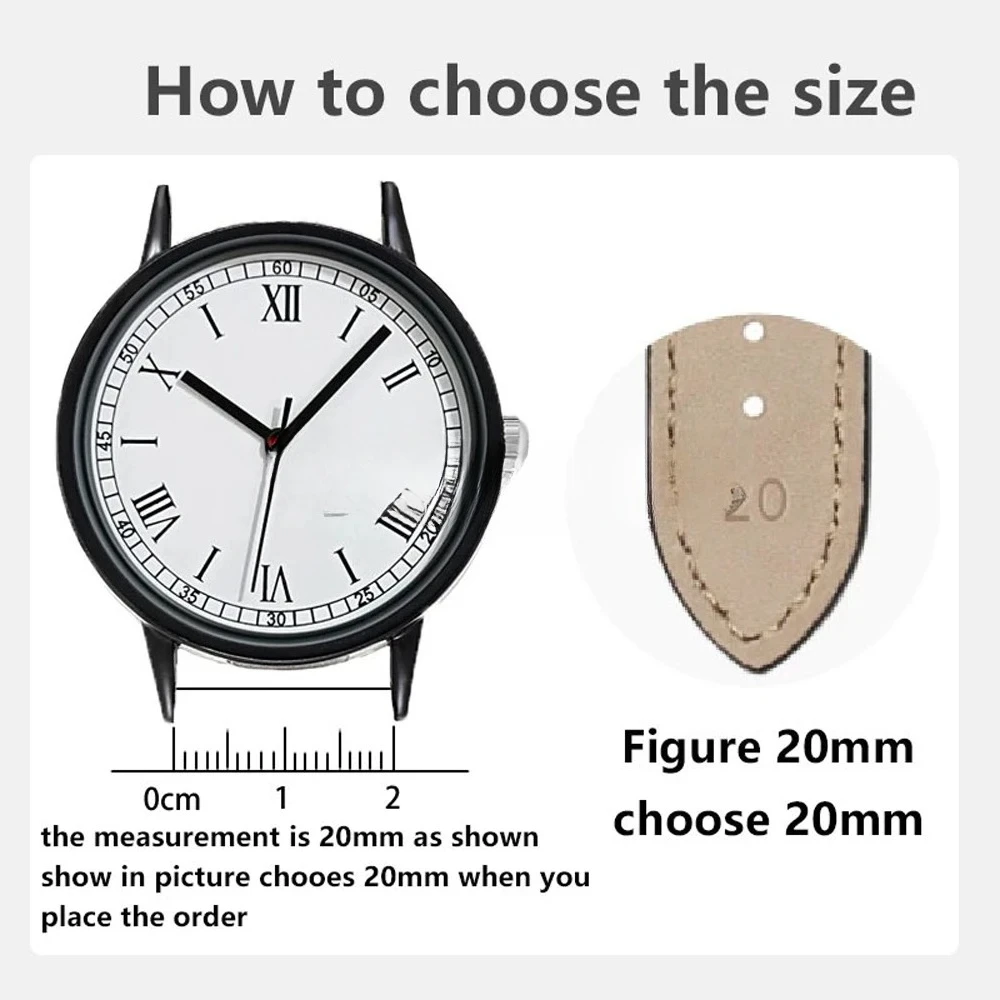 جلد طبيعي الساعات الإفراج السريع حزام (استيك) ساعة 20 مللي متر 22 مللي متر Smartwatch حزام ريترو براون الأسود الساعات اكسسوارات 2026