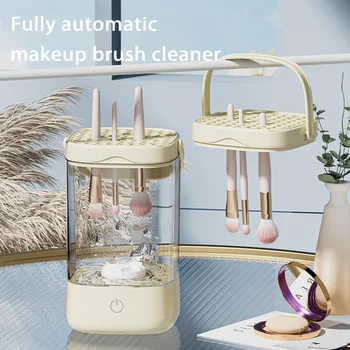 電気化粧ブラシクリーナー,超高速,自動スピナー,ホルダースタンド,ディープクリーニング,速乾性ツール