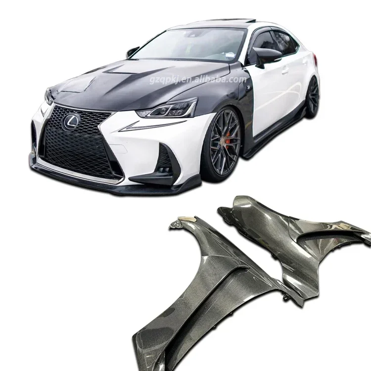 

Carbon fiber front fender Side skirts For 2013 and 2017 lexus IS300 IS250 IS200 Upgrade GSF version Body kit