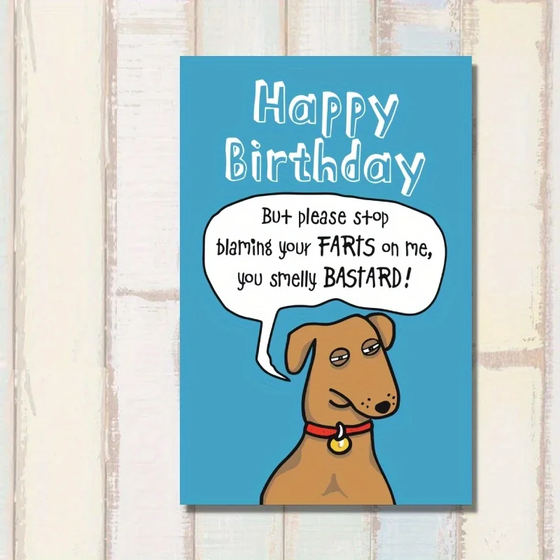 1pc, birthday card, funny birthday card for her, husband birthday card, best friend birthday card.
