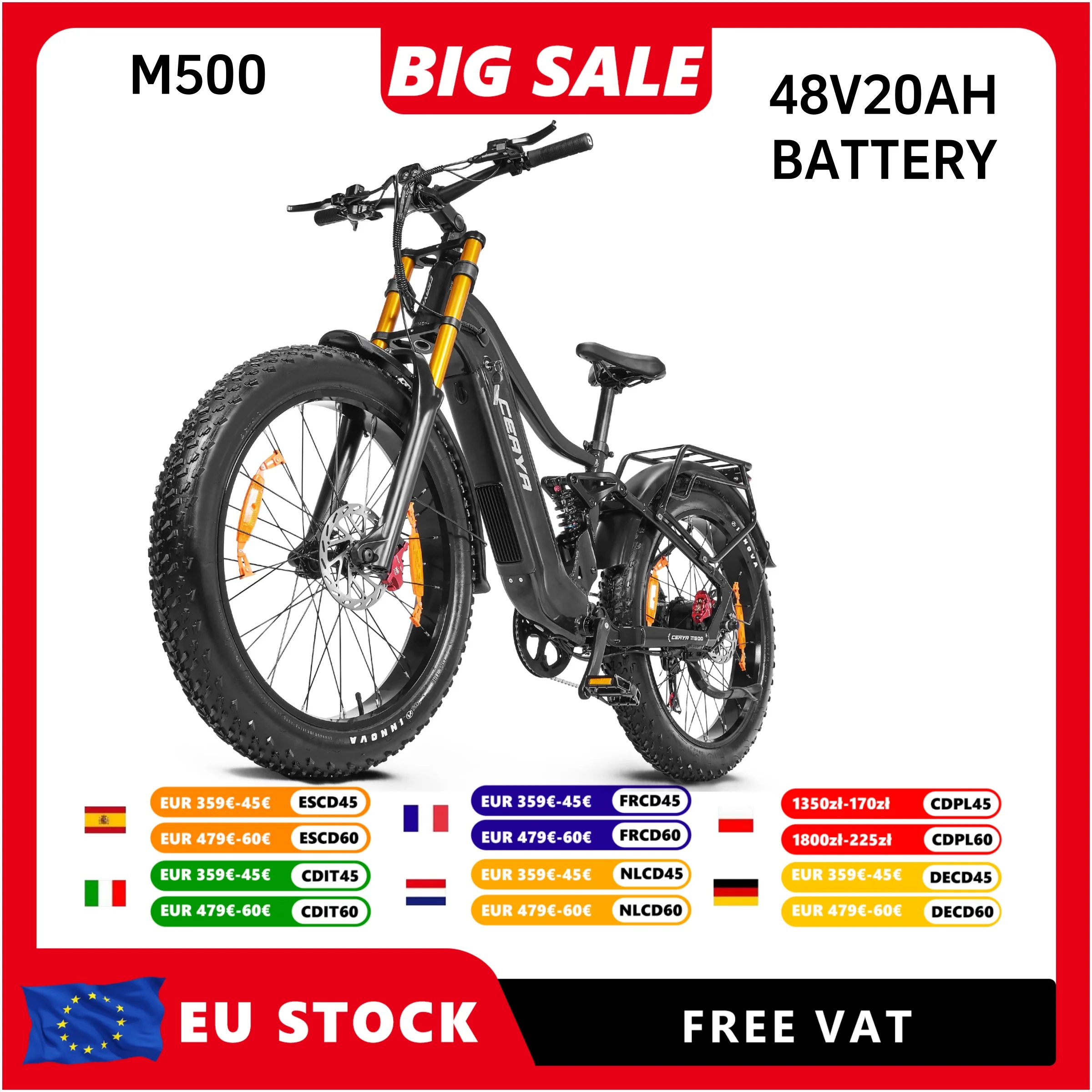 CEAYA M500 Elektrofahrrad mit Drehmomentsensor, Elektro-Mountainbike …