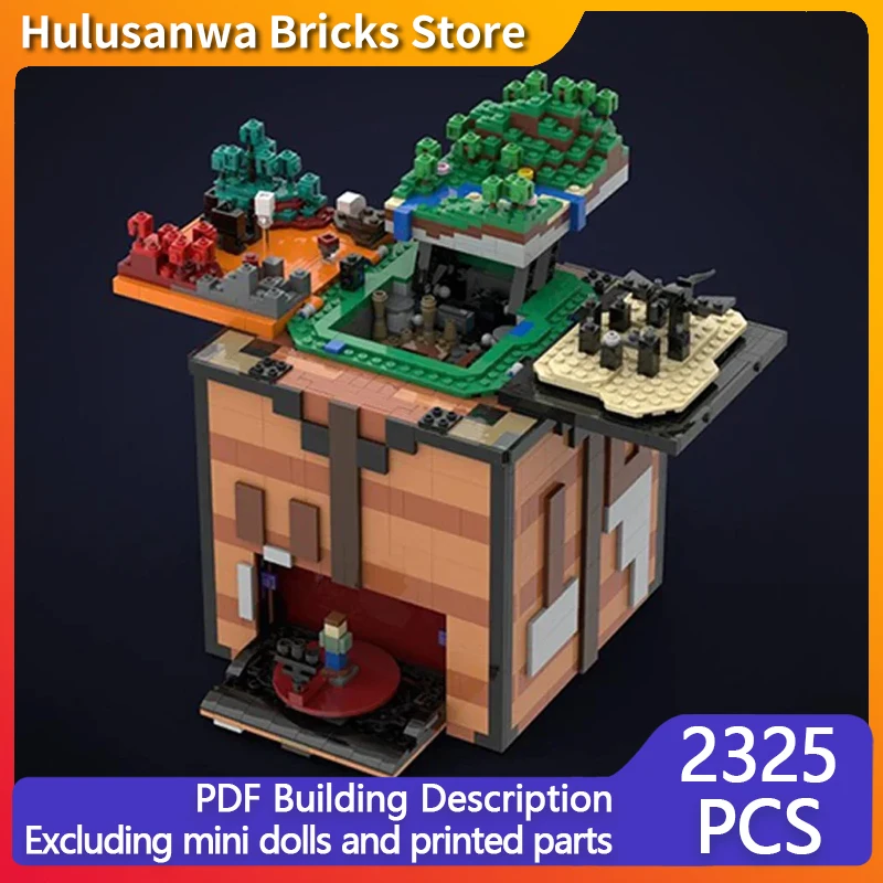 Popular Game Model MOC Building Bricks Build World Dangerous Caves Modular Technology Gifts Holiday Assemble Children Toys Suit