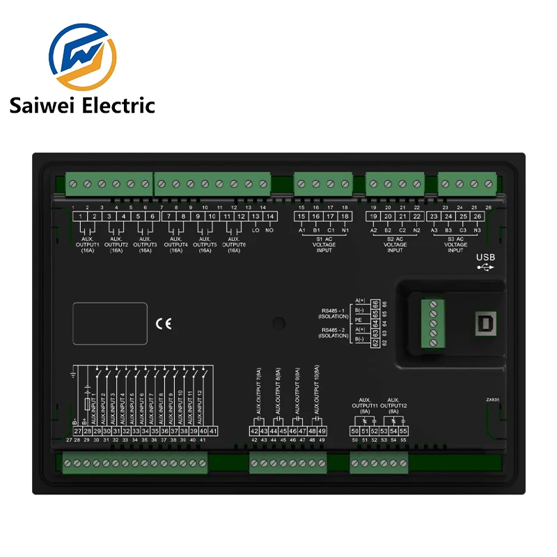 SmartGen HAT835 Three power bus connection controller timing automatic switching control module